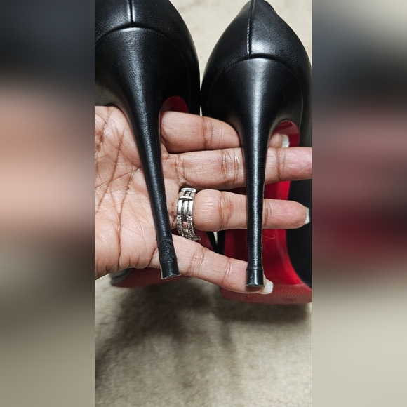Christian Louboutin Hotchicks size 36.0 (6.0 us). Worn twice. Vibram to protect. - Picture 4 of 7